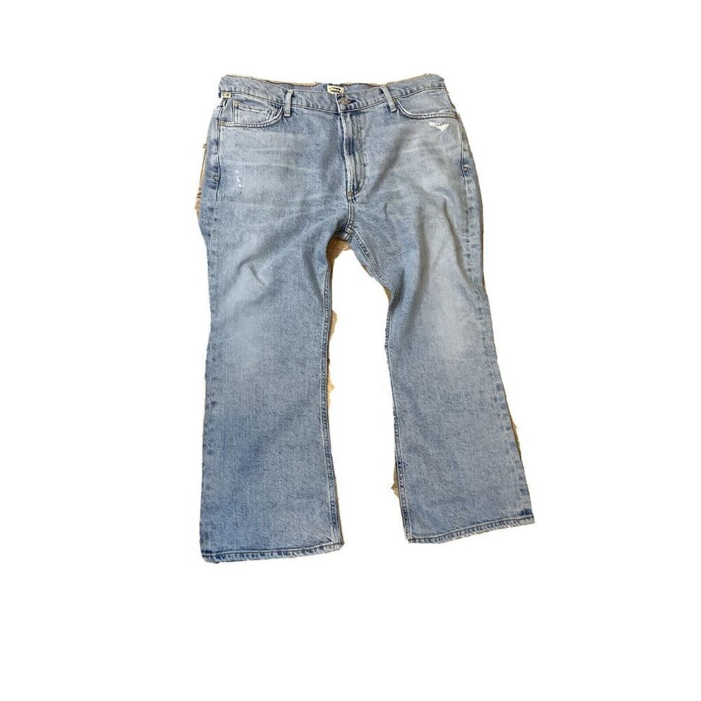 Citizens of Humanity Demy Cropped Flared Denim Rinsed Jeans 32 Petite 32P $218 - Picture 5 of 9